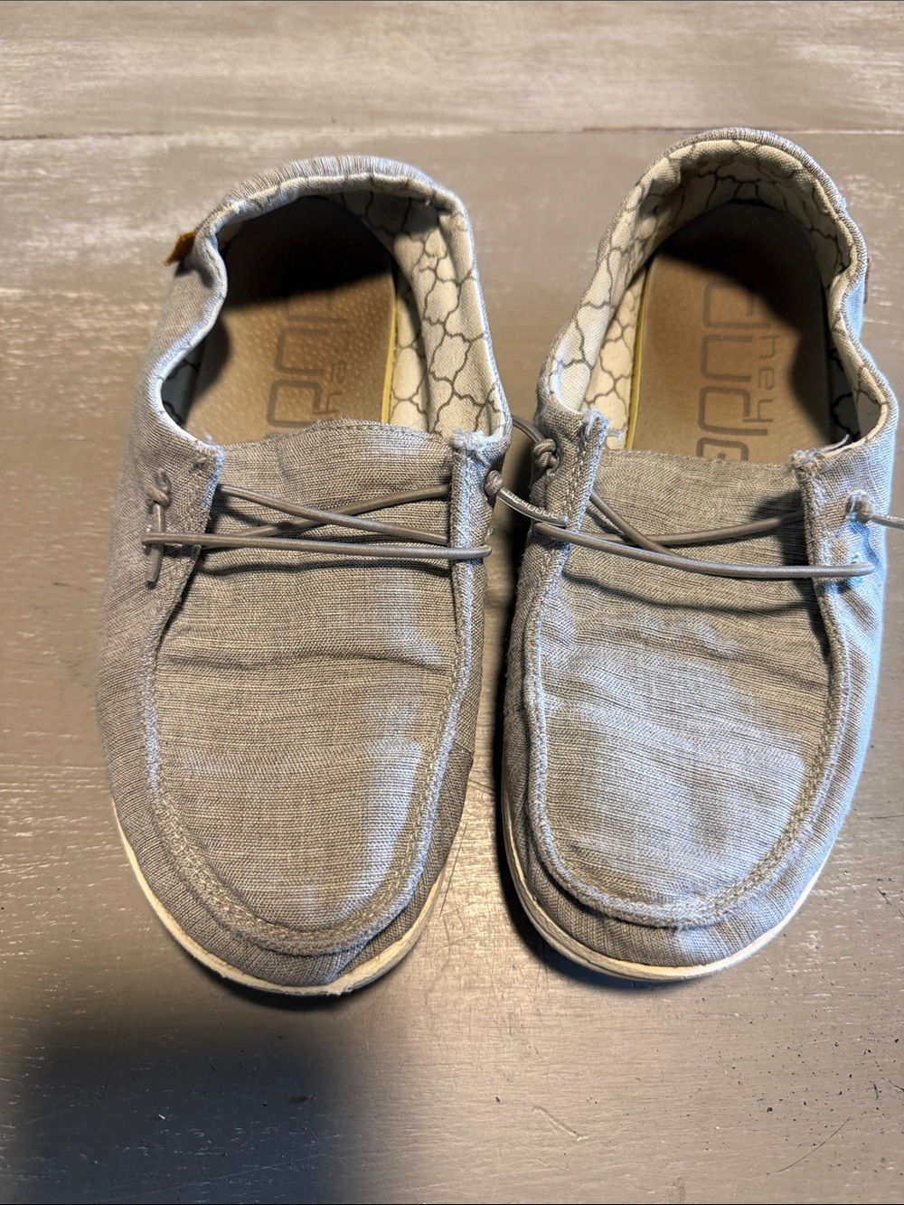 Hey Dude Casual Slip-On Loafers in Light Gray